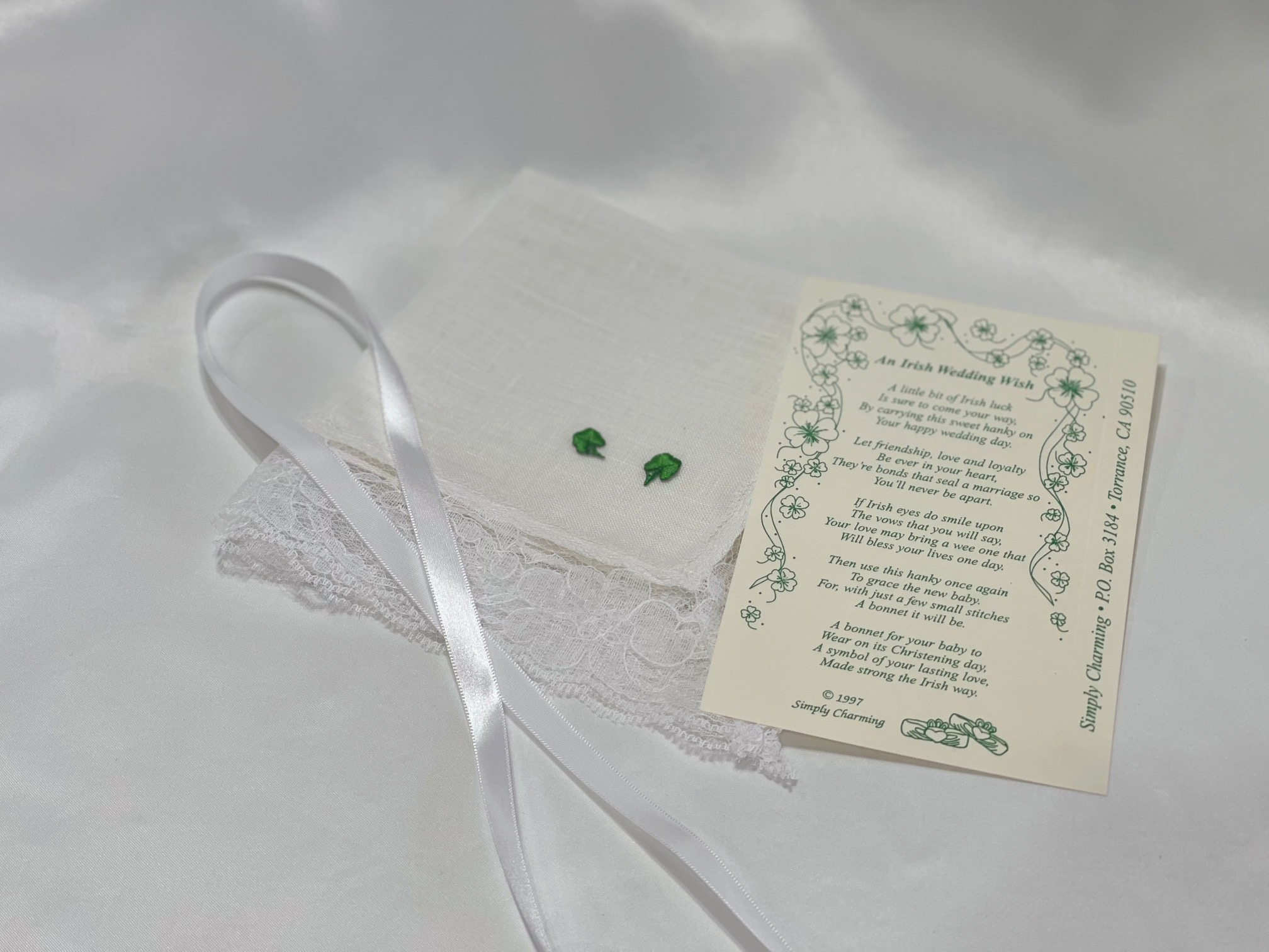 Irish Wedding Wish Hanky